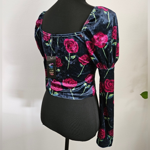 NWT Dolls Kill Delia's Juliet Rose Top - small - Picture 2 of 10